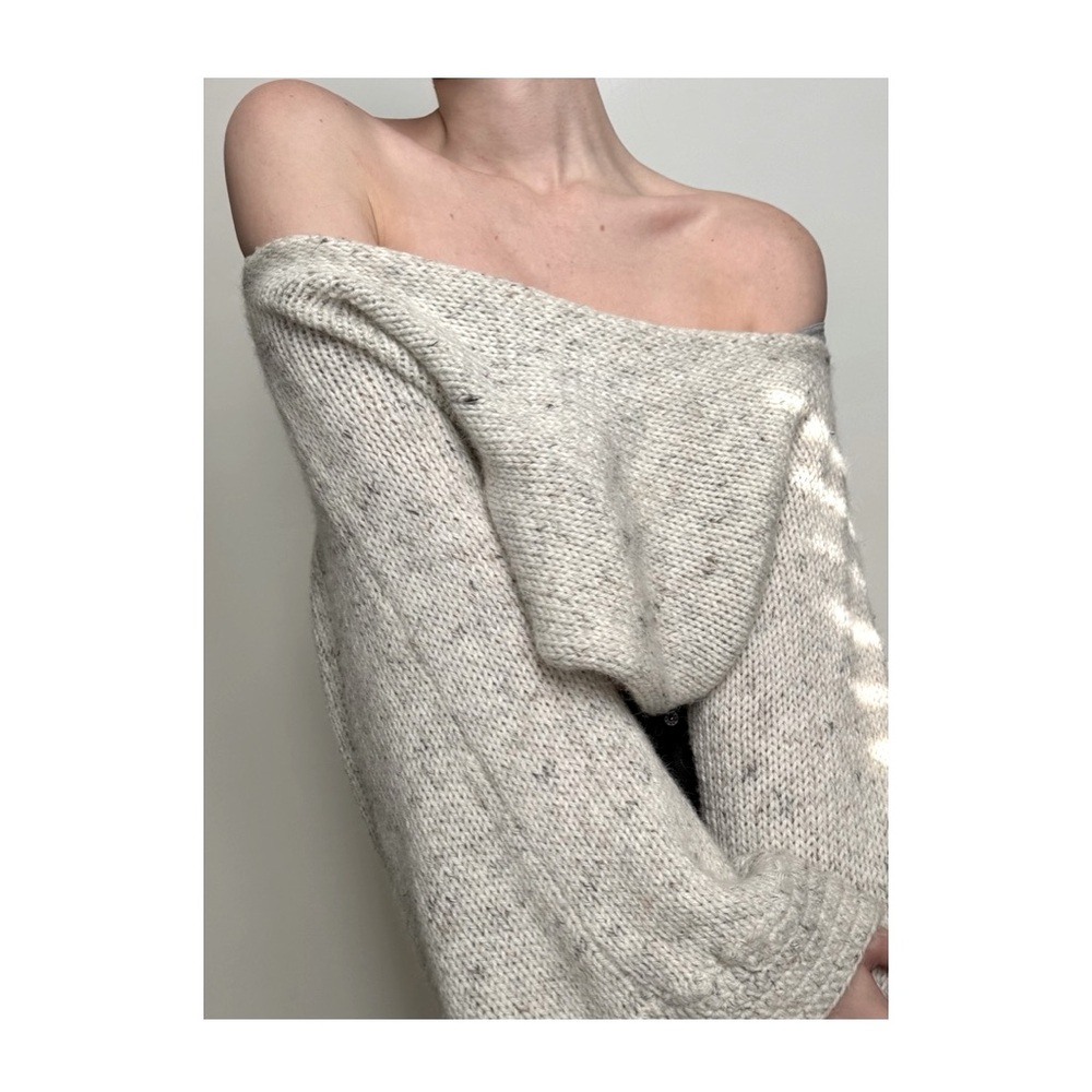 Cropped Hand-knit Sweater